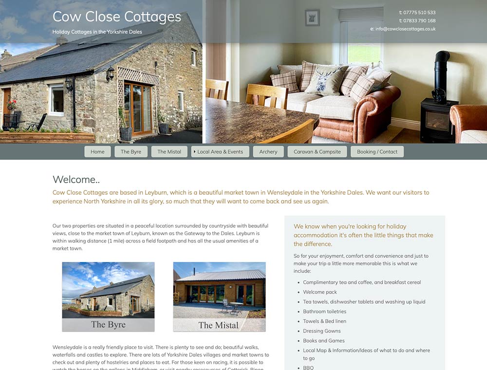 Cow Close Cottages - Yorkshire Dales Holiday Cottages