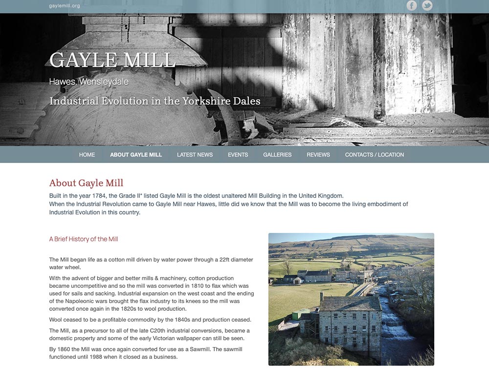 Gayle Mill - Heritage Visitor Attraction