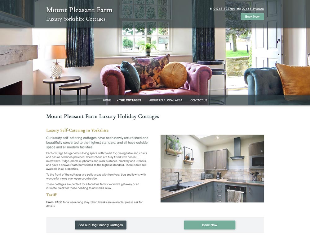 Mount Pleasant Farmhouse - Luxury Holiday Cottages 