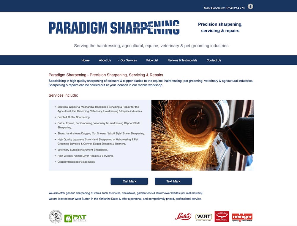 Paradigm Sharpening - Precision sharpening, service and repairs